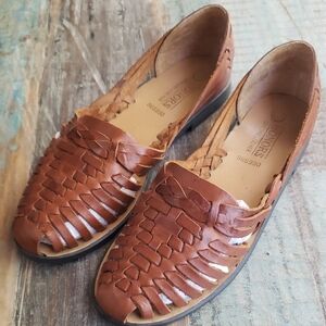 Brown Leather Flats